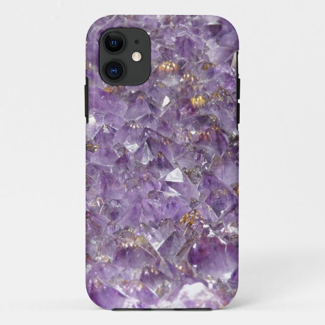 Sparkly Amethyst Stone Look Iphone 5 Case (Back)
