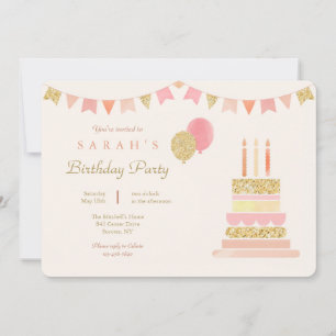 Sparkly Birthday Party Invitation