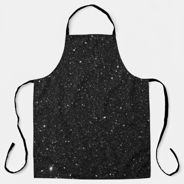 Sparkly black Glitter Shiny Apron (Front)