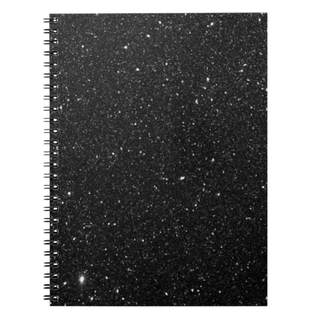 Sparkly black Glitter Shiny Notebook (Front)