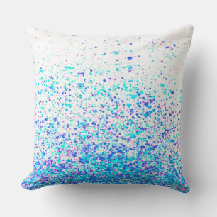 sparkly blue cushion