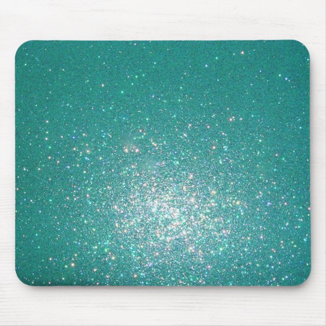 Sparkly blue mouse mat (Front)