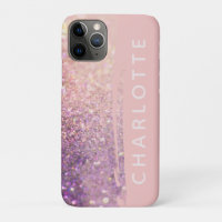 Sparkly bokeh glitter pink purple