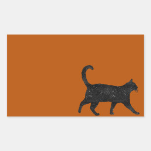 Sparkly Cat Rectangular Sticker