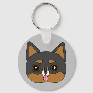 Sparkly chihuahua key ring
