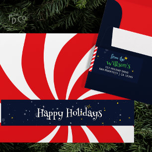 Sparkly Christmas Candy Magic! Wrap Around Label