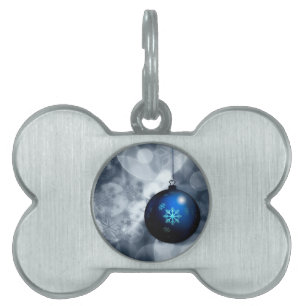 Sparkly Christmas Pet ID Tag