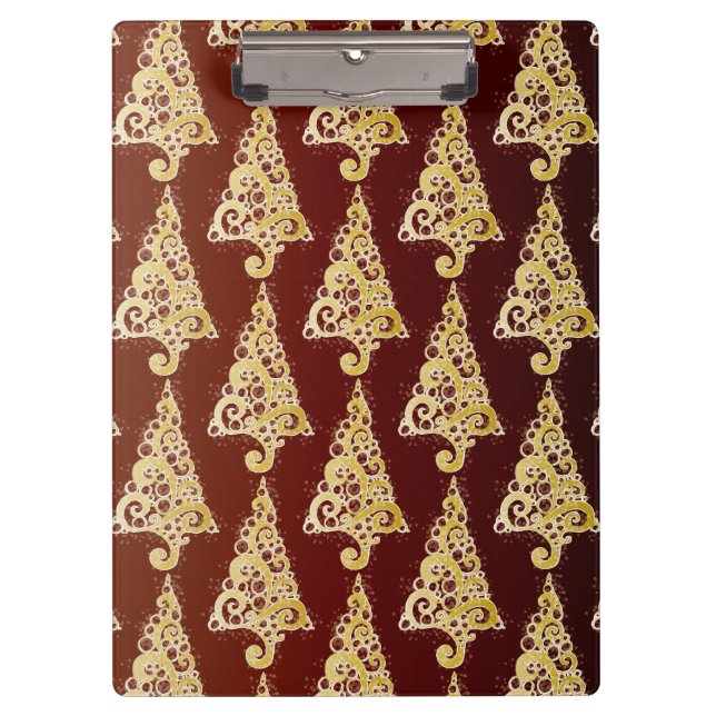 Sparkly Christmas Tree Clipboard (Front)