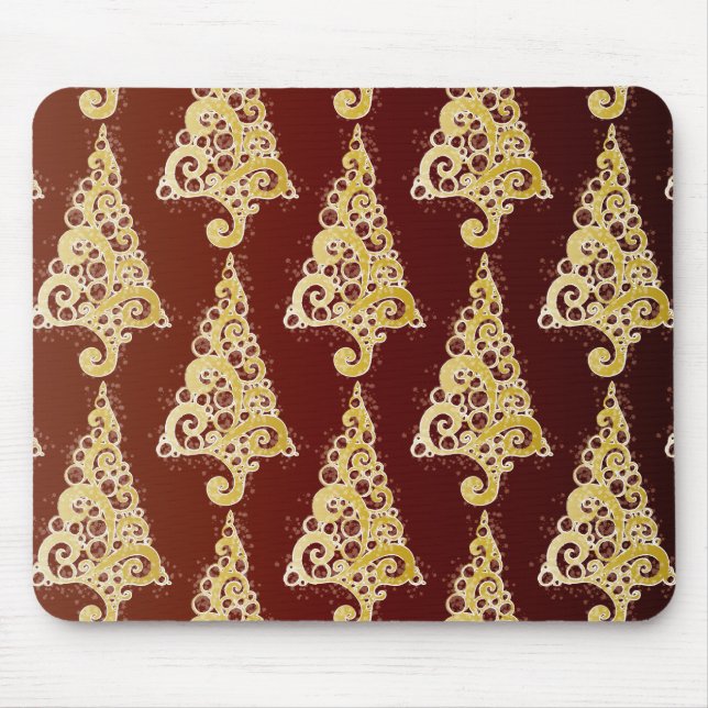 Sparkly Christmas Tree Mouse Mat (Front)