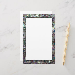 Sparkly colourful silver mosaic stationery