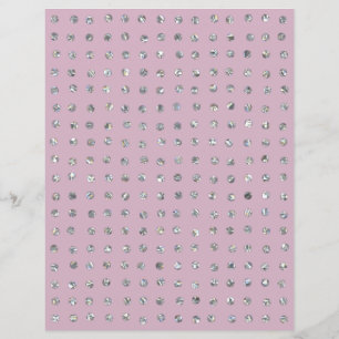 Sparkly Crystal Glitter Dots Scrapbook Paper