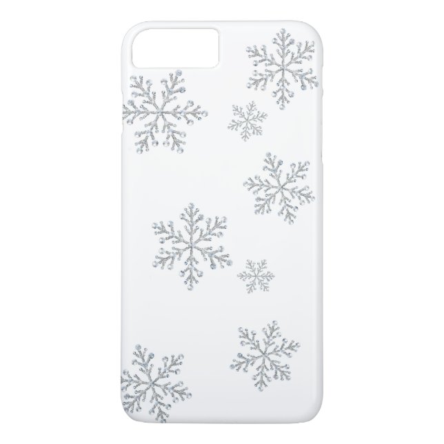 Sparkly Crystal Snowflakes iPhone 7 Case-Mate iPhone Case (Back)