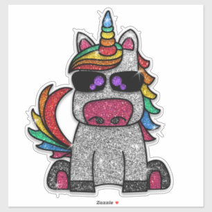Sparkly Cute Glitter Rainbow Unicorn Sparkle