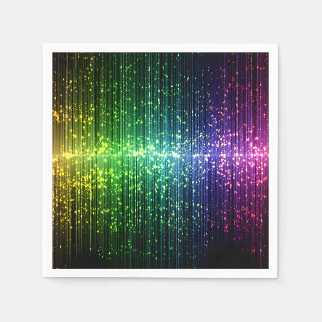 Sparkly Disco Tinsel Napkin (Front)
