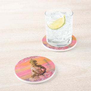 Sparkly Dreamy Zen Budda Coaster