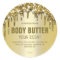 Sparkly Dripping Gold Glitter Body Butter Labels