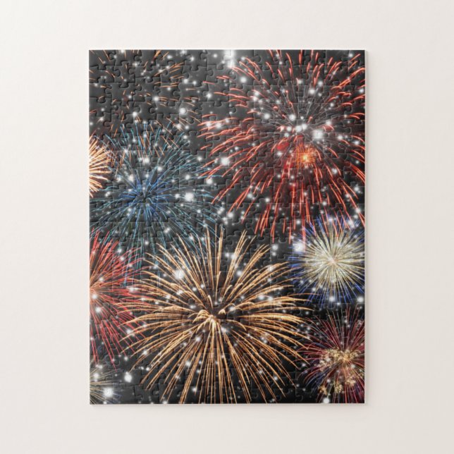 Sparkly Fireworks Puzzle (Vertical)