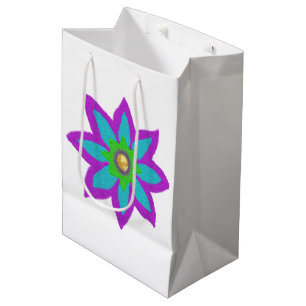 Sparkly flower Eid Medium Gift Bag