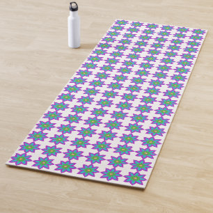 Sparkly flower Eid Yoga Mat