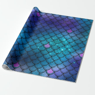 Sparkly Glitter mermaid Wrapping Paper