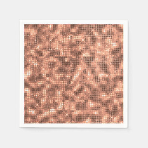 Sparkly Gold Luxury Sparkle Girly Sequins Party Napkin