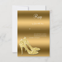 Sparkly Gold Stiletto Shoes Birthday