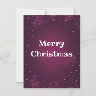 Sparkly, Gorgeous, Beautiful, Purple Holiday Card