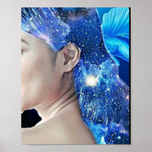 Sparkly Hair Poster