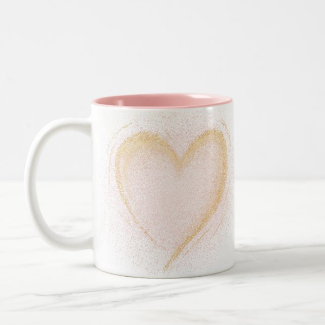 Sparkly Heart Mug (Left)