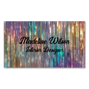 Sparkly Holographic Magnetic Business Card