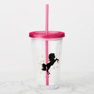 Sparkly Horse Acrylic Tumbler