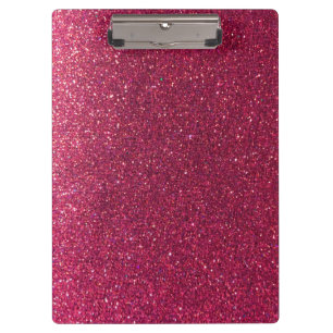 Sparkly Hot Pink Glitter Teachers Classroom Gift Clipboard