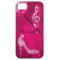 Sparkly Hot Pink Music Note & Stiletto Heel