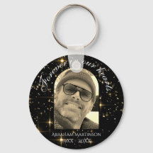 Sparkly In Loving Memory Keepsake Keychain