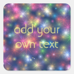 Sparkly Lights Square Sticker