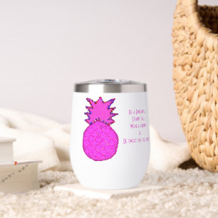 Sparkly magenta pineapple