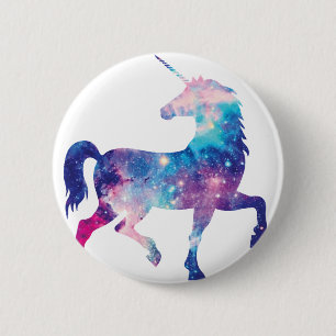 Sparkly Magical Unicorn 6 Cm Round Badge