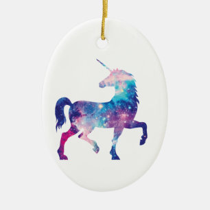 Sparkly Magical Unicorn Ceramic Tree Decoration