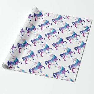 Sparkly Magical Unicorn Wrapping Paper