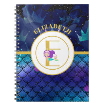 Sparkly Mermaid Scales Unicorn Horn Monogram