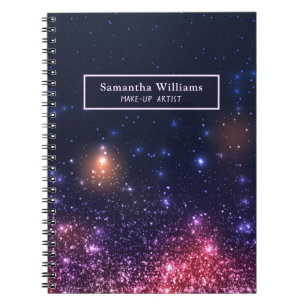 Sparkly Modern Beauty Salon Make-up Artist Notebook
