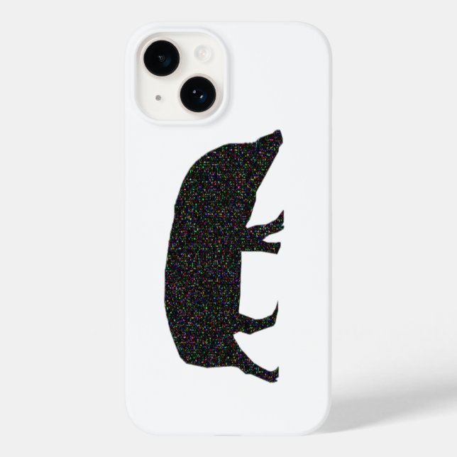 Sparkly Pig Case-Mate iPhone Case (Back)