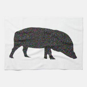 Sparkly Pig Kitchen Towel