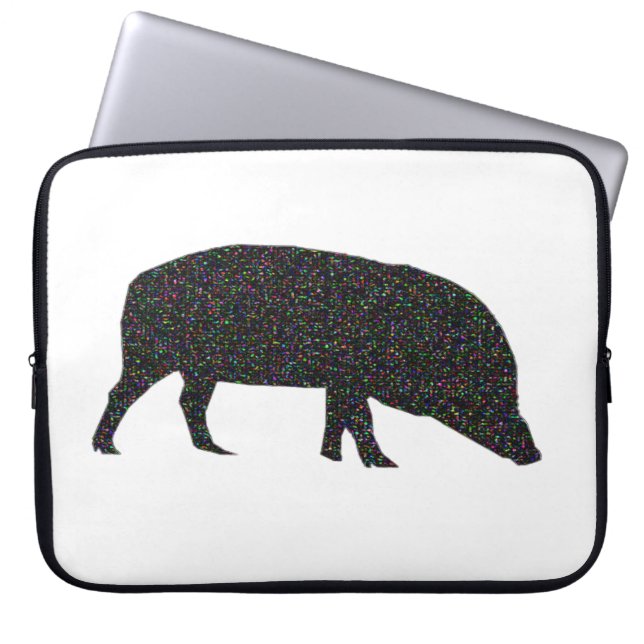 Sparkly Pig Laptop Bag (Front)