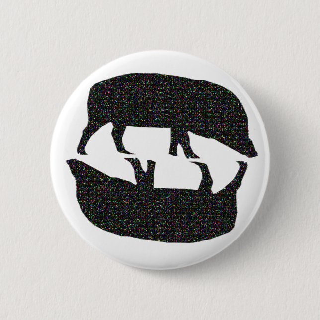 Sparkly Pigs Button (Front)