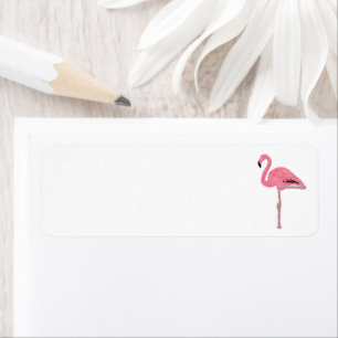 Sparkly pink flamingo tropical Christmas