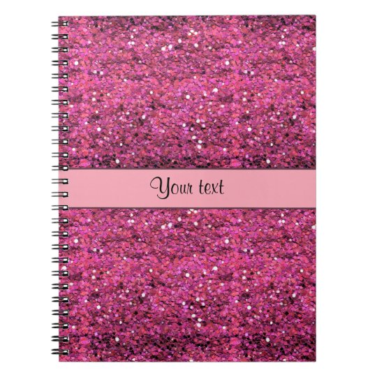 Sparkly Pink Glitter Notebook 