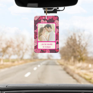 Sparkly Pink Hearts When You're Hangry Car Air Freshener