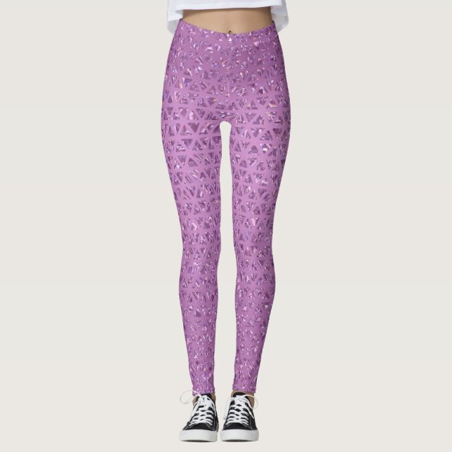 Sparkly Pink Leggings (Front)