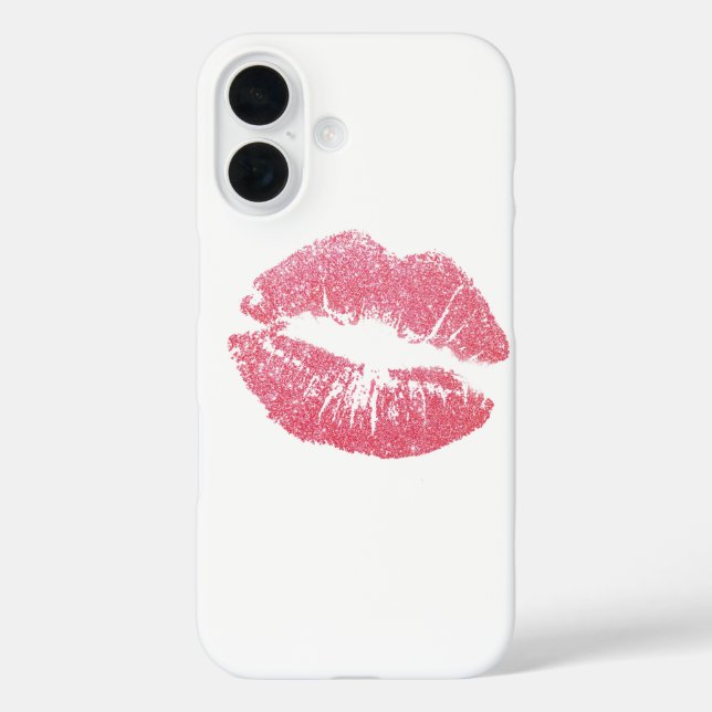 Sparkly Pink Lips Case-Mate iPhone Case (Back)